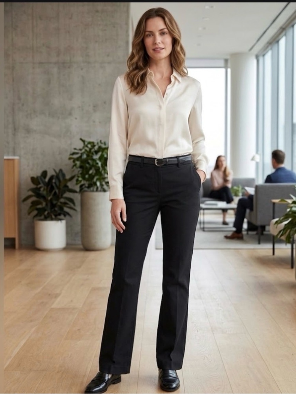 Theory Women's Pants, Black, Size 6, Cotton